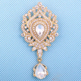 Bridal Crystal Brooch Flower Rhinestone Scarf Bouquet Brooch Pins Wedding