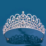 AB Crystal Tiara Crown Wedding Princess Rhinestone Bridal Crown