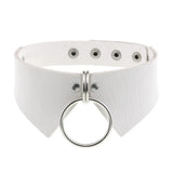 Vintage Harajuku PU Leather Necklace Gothic Choker Pendant Jewelry
