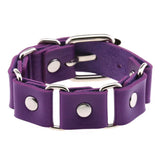 Punk PU Leather Chain Bracelet Gothic Cuff Bangle