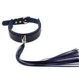 Punk Gothic Leather Tassel Choker Necklace Vintage Statement