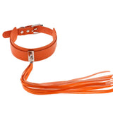 Punk Gothic Leather Tassel Choker Necklace Vintage Statement