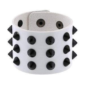 Punk Gothic Goth Rivet Wrap Bracelet For Men Women Girls Jewelry