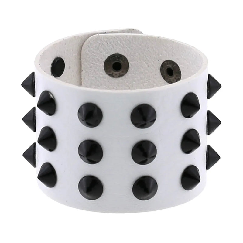 Punk Gothic Goth Rivet Wrap Bracelet For Men Women Girls Jewelry
