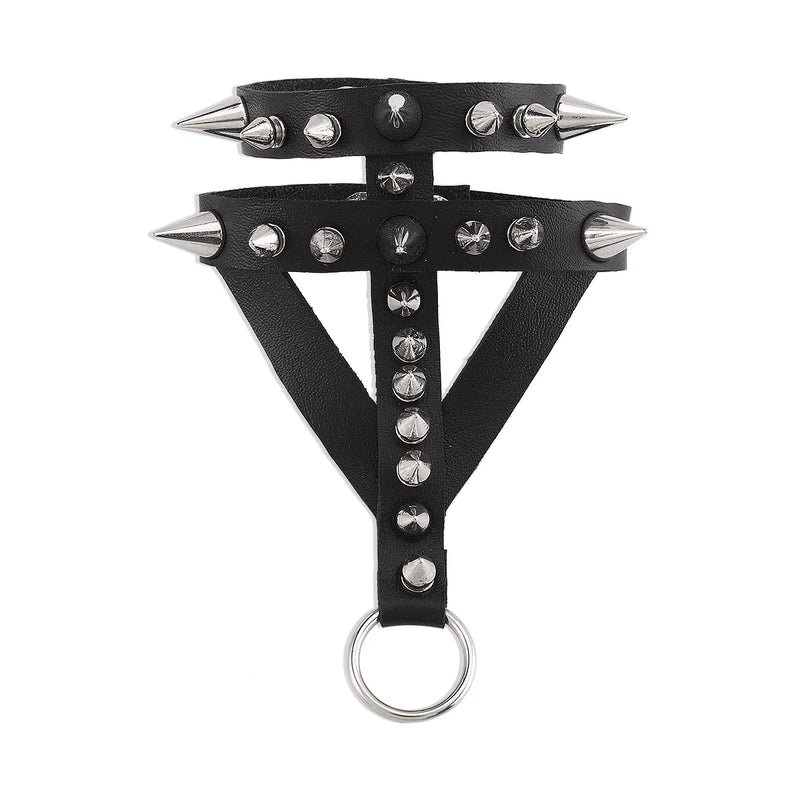 Punk Gothic Goth Rivet Wrap Bracelet Women Harajuku Vintage Men PU Leather