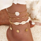 Punk Hip Hop Chain Anklets Women Boho Ankle Bracelet