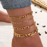 Punk Hip Hop Chain Anklets Women Boho Ankle Bracelet