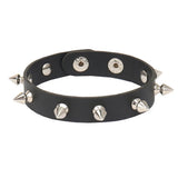 Vintage Gothic Rivet Wrap Bracelet Harajuku PU Leather Heart Chain Bangle