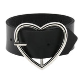 Vintage Gothic Rivet Wrap Bracelet Harajuku PU Leather Heart Chain Bangle