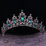 Multicolor Pink Crystal Crown Hair Accessories Tiara For Women Girls