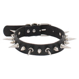 Rock Goth Cosplay Spike Necklace PU Leather Choker for Women Men