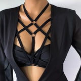 Sexy Gothic Party Beach Bandage Bikini Body Chain Necklace