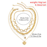 Vintage Heart Choker Necklace Silver Chain Pendant Jewelry