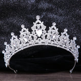 Baroque Purple AB Crystal Crown Tiara Hair Accessory