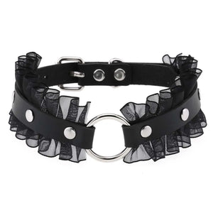Vintage Harajuku Lace Statement Necklace Couple Punk Choker Collar For Women