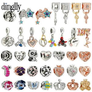 10Pcs Heart Tree Of Life Family Beads Charm DIY Bracelet Jewelry
