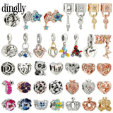 10Pcs Heart Tree Of Life Family Beads Charm DIY Bracelet Jewelry