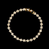 925 Silver Bracelet with 3ct AAA+ CZ, Pulseira Feminina