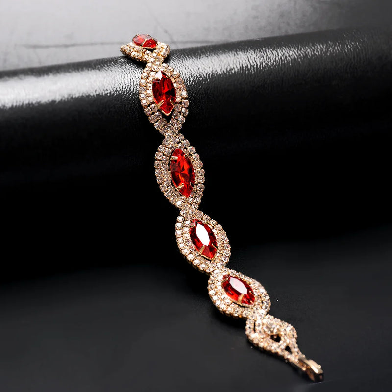 14K Rose Amethyst Bracelet Silver Chain & Link Party Jewelry