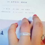 14K Rose Jewelry Ring for Women Silver 925 Diamond Ring