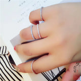 14K Rose Jewelry Ring for Women Silver 925 Diamond Ring