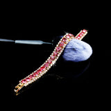 Red Ruby Gemstone Charm Bracelet Women 925 Silver Jewelry Girls Box