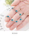 925 Silver Diamond Bracelet for Women Casual/Sporty Party Jewelry