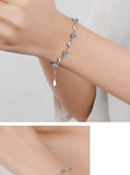 925 Silver Charm Bracelets Bohemia Diamond Jewelry Pulseira Feminina