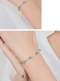 925 Silver Charm Bracelets Bohemia Diamond Jewelry Pulseira Feminina