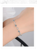 925 Silver Charm Bracelets Bohemia Diamond Jewelry Pulseira Feminina