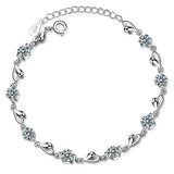 925 Silver Charm Bracelets Bohemia Diamond Jewelry Pulseira Feminina