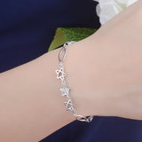 Bohemia 925 Silver Bracelets for Women Pulseira Feminina Party Jewelry