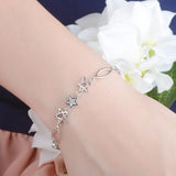 Bohemia 925 Silver Bracelets for Women Pulseira Feminina Party Jewelry