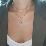 14K Yellow Necklace Wedding Rings for Women 3 Carats AAA+ Diamond