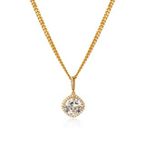 14K Yellow Necklace Wedding Rings for Women 3 Carats AAA+ Diamond
