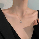 14K Geometric Jade Pendant Necklace for Women Bohemian Gemstone Jewelry