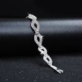 S925 Silver Diamond Charm Bracelet for Women