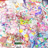 DIY 1 inch Photo Key Chain Frame Acrylic Disc Star Chasing Pendant