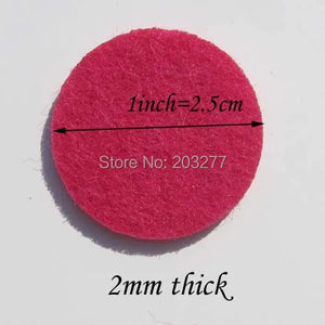1000pcs 2.5cm Felt Circle Back Accessory