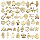 100pcs Mixed Animal Heart Charms for Bracelet Necklace Making