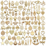 100pcs Mixed Animal Heart Charms for Bracelet Necklace Making