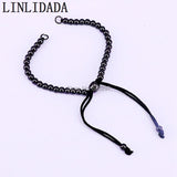 10Pcs Copper Beads Woven Macrame Charm Bracelet Bangles