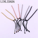 10Pcs Copper Beads Woven Macrame Charm Bracelet Bangles