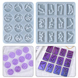 DIY 12 Constellation Keychain Silicone Epoxy Mold for Jewelry