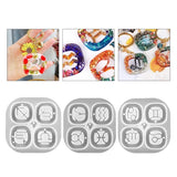 DIY 12 Constellation Keychain Silicone Epoxy Mold for Jewelry Crafting