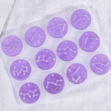 DIY 12 Constellation Keychain Silicone Epoxy Mold for Jewelry
