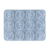 DIY 12 Constellation Keychain Silicone Epoxy Mold for Jewelry