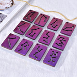 DIY 12 Constellation Keychain Silicone Epoxy Mold for Jewelry