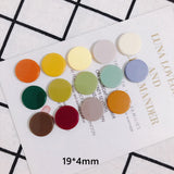 10pcs 19mm Round Acrylic Sheet Hairpin Jewelry Earring Accessories