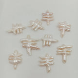 2 pcs Baroque Freshwater Pearl Beads, 30-40 MM, Full Hole Drilled